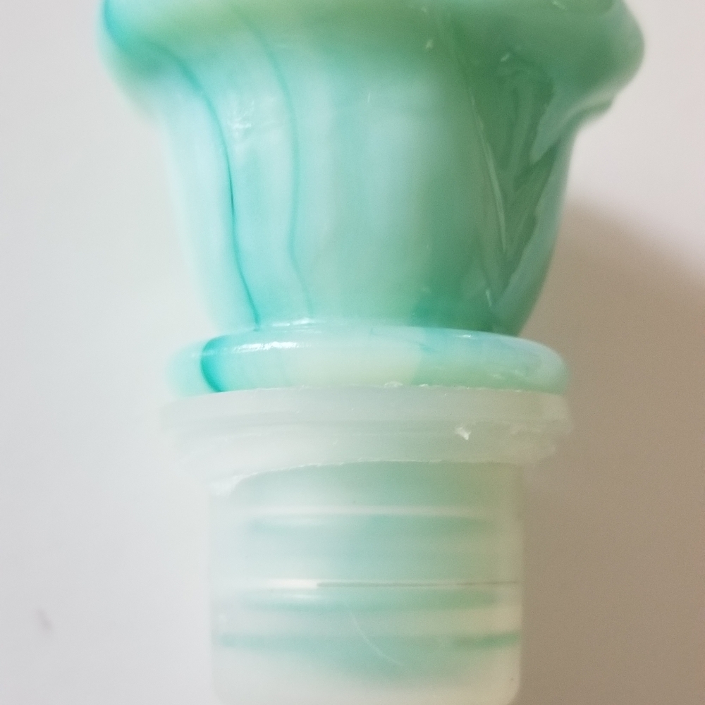 Avon Slag Glass Jadeite Pitcher with Basin Bowl - Picture 10 of 11